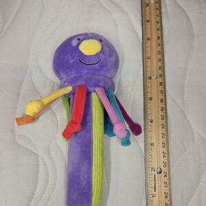 Fiesta Purple Plush Octopus with Colorful Tentacles